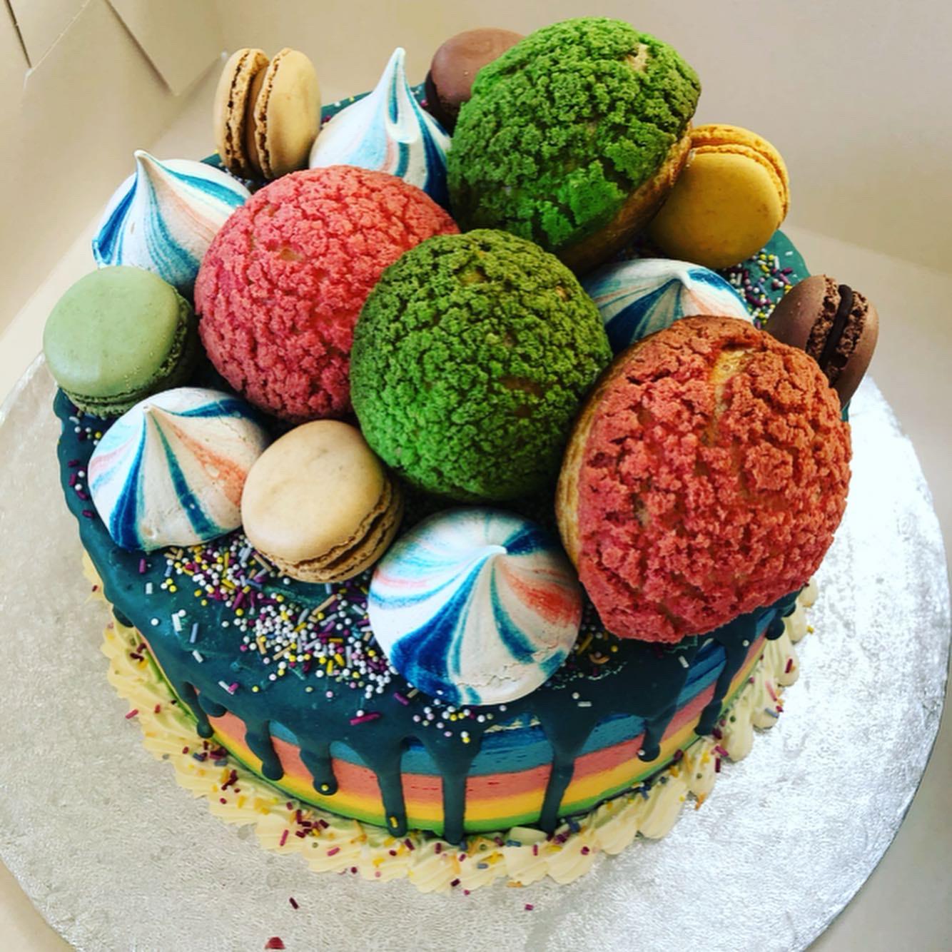 Vanilla Rainbow Cake